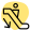 Downward direction of the escalator flow icon