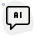Discussing about artificial intelligence technologies over the Messenger icon