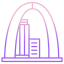 external-gateway-arch-landmarks-icongeek26-outline-gradient-icongeek26 icon