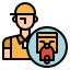 delivery man icon