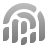 deco duotone style fingerprint icon