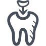 decayed tooth icon