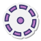 stickers style point central icon