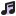 tiny bold color style musical note icon