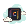 cloud style 색조 icon