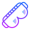 gradient style ski goggles icon