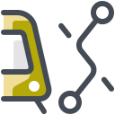 路面電車の路線 icon