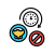 long time without urination icon