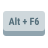 tecla alt-más-f6 icon
