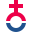 stencil style earth symbol icon