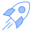 Летящая ракета icon