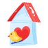 uccello innamorato icon