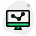 선 그래프가 있는 컴퓨터 icon