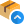 Delivery box unloaded on top with upper arrow icon