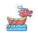 Лодка с драконом icon
