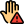 Äußere-Hand-wurde-nicht-desinfiziert-mit-Warnung-isoliert-auf-weißem-Hintergrund-Corona-gefüllt-tal-revivo icon