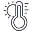 hot thermometer icon