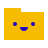 color glass style kawaii 폴더 icon