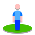 papercut style street view icon