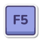 Tasto F5 icon