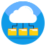 Pastas de nuvem externas-computação em nuvem-ícones planos-vetoreslab-2 icon