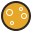 retro style full moon icon