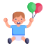 Baby Holding Balloons icon