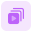 Online streaming platform media group curated list icon