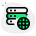 Access of server computer from worldwide locations isolated on a white background icon