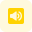 Volume up function key in laptop multimedia keyboard icon