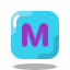 arcade style m key icon