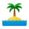 Insel auf dem Wasser icon