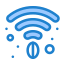 外部-wifi-コーヒーショップ-フラットアート-アイコン-線形-カラー-フラットアートアイコン icon