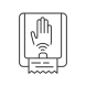 touchless towel dispenser icon