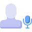 User With Microphone icon