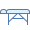 Table de massage en aluminium icon