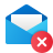 Excluir envelope aberto icon