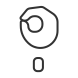 letter o in asl icon
