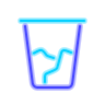 neon style 전체 휴지통 icon