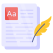 vintage schreiben icon