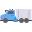transport-de-camion-cargo-externe-conception-kmg-conception-plat-kmg icon