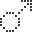 led style mars symbol icon