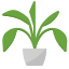 Planta sob sol icon