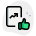 Line graph file appreciation thumbs up gesture icon