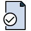 external-checked-file-and-document-fill-outline-pongsakorn-tan icon