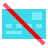 color glass style no credit cards icon