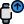 Upload on smartwatch with up arrow layout icon