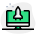 外部强大的桌面计算机与火箭速度隔离在白色背景启动绿色塔尔维沃 icon