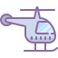 cute color style helicopter icon