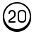 20 Circled C icon